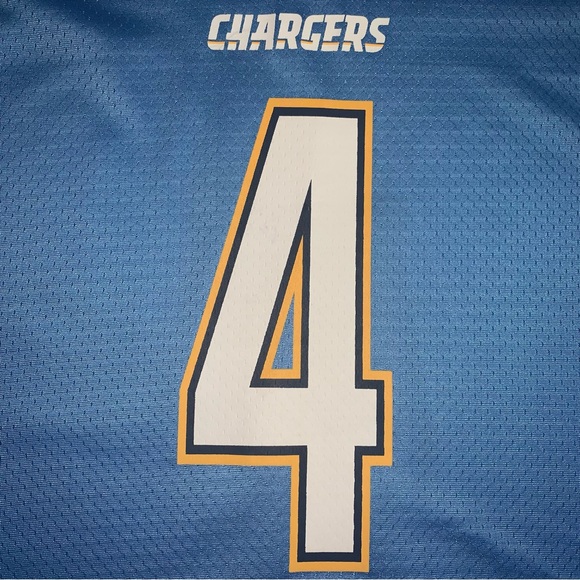 SOLD NFL Pro Line Michael Badgley Los Angeles Chargers #4 Powder Blue Jersey 2XL - Picture 4 of 7